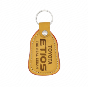 Custom Printed Leather Keychain – Premium Finish
