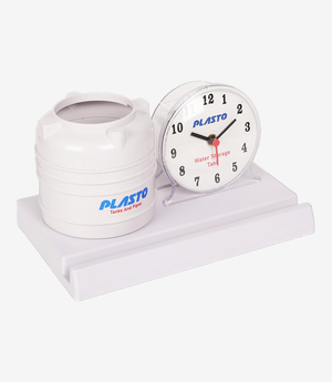 White table clock