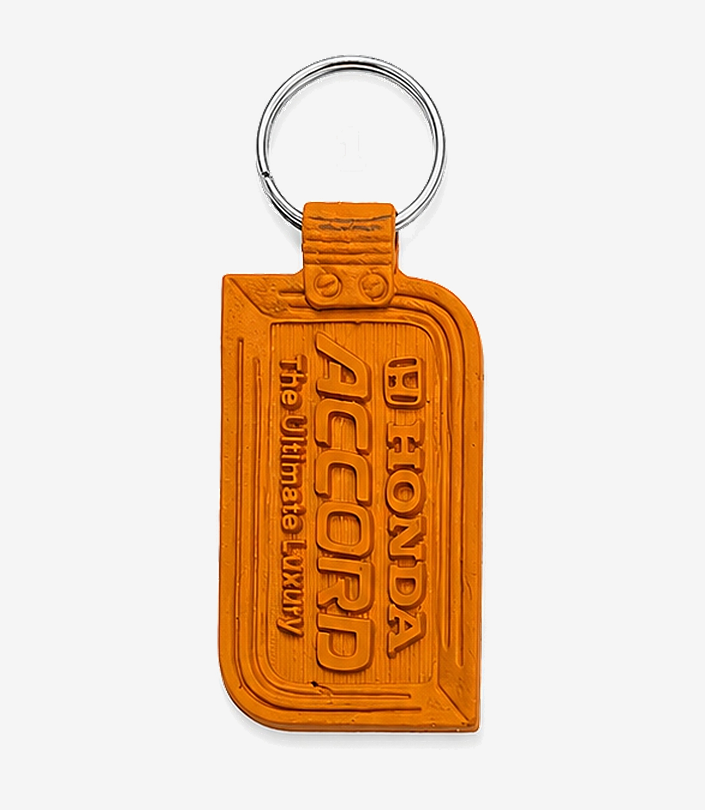 Custom Orange PVC Keychain - Design 001 | KKM Keychains
