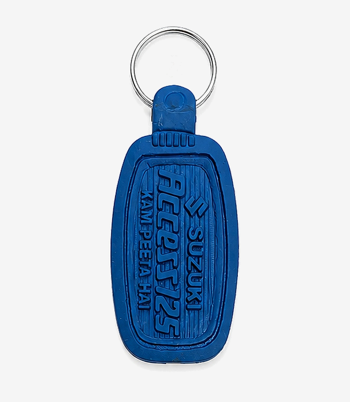 Custom Blue PVC Keychain - Design 002 | KKM Keychains