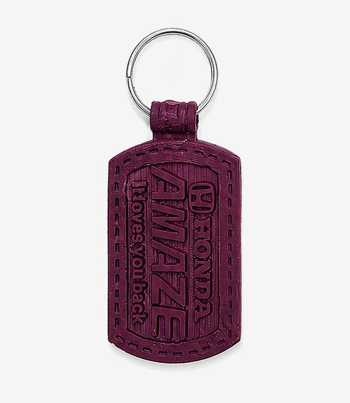 Custom Maroon PVC Keychain - Design 004 | KKM Keychains