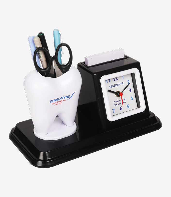 Custom Black Table Clock - Design 003 | KKM Keychains
