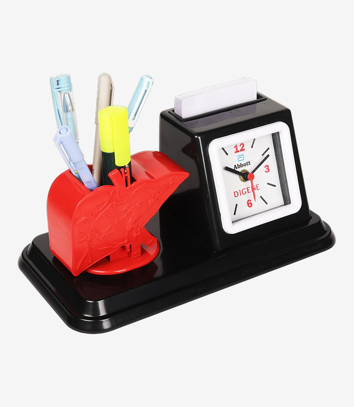 Custom Black Table Clock - Design 005 | KKM Keychains