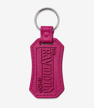 KKM-p05-01-die-moulding-pvc-keychain Pink PVC keychain on a metal split ring