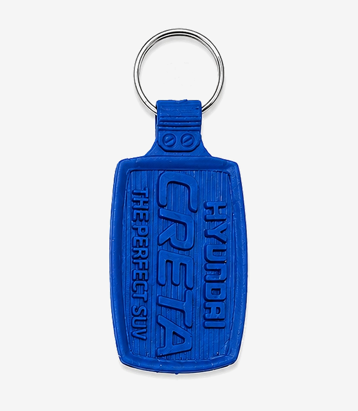 Custom Blue PVC Keychain - Design 018 | KKM Keychains