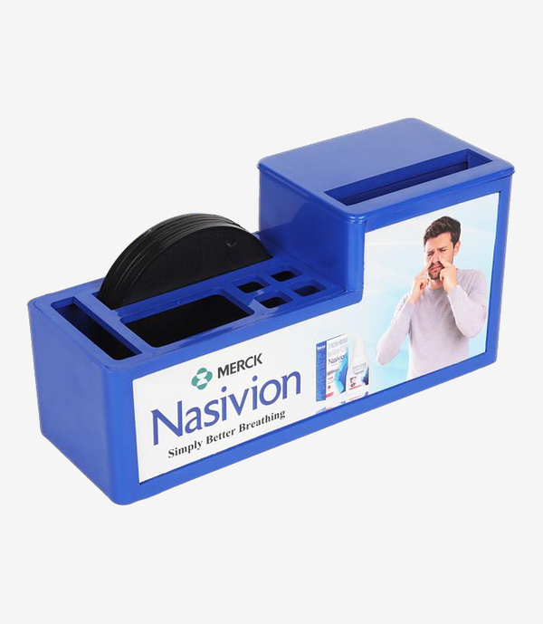 Blue table clock
