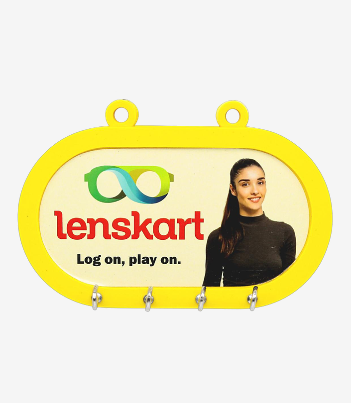 Custom Yellow Key Hanger - Design 015 | KKM Keychains