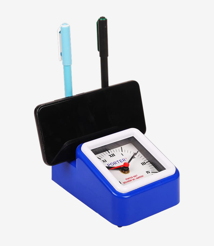 Custom Blue Table Clock - Design 017 | KKM Keychains