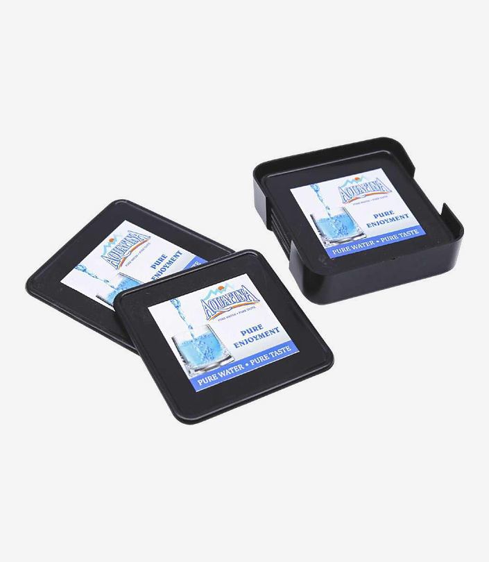 Custom Grey Coaster Set - Design 040 | KKM Keychains