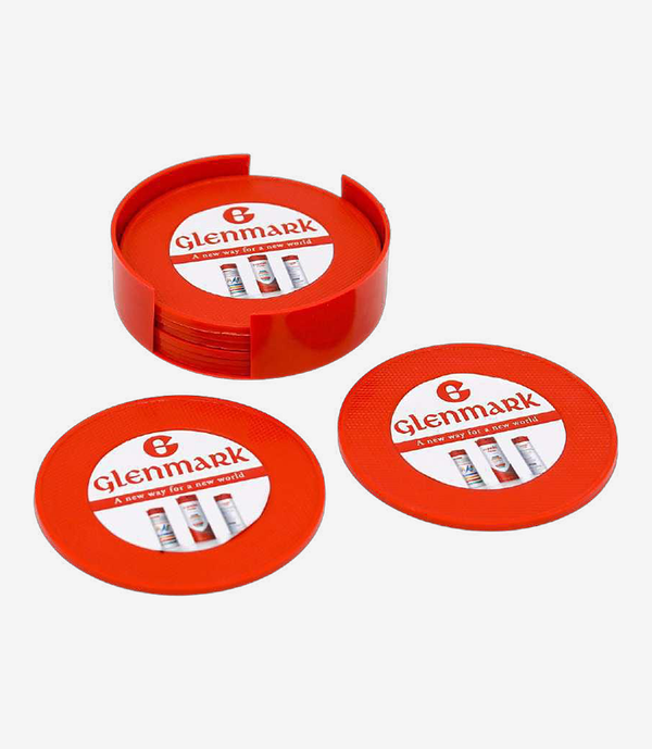 Red coaster set