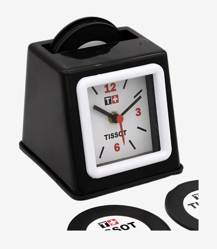 Custom Black Table Clock - Design 020 | KKM Keychains