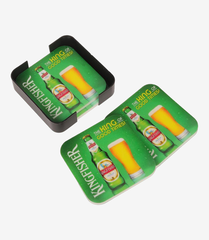 Custom Green Coaster Set - Design 047 | KKM Keychains