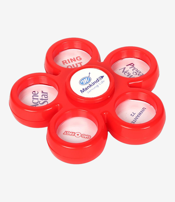KKM-p134-661-plastic-paper-weight Red plastic paper weight