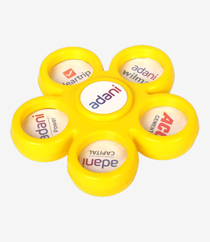 KKM-p134-xxx-plastic-paper-weight-y439 Yellow plastic paper weight