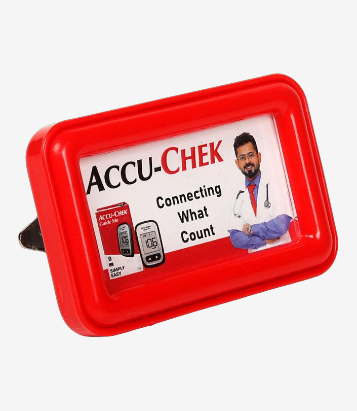 Custom Red Plastic Paper Weight - Design 186 | KKM Keychains