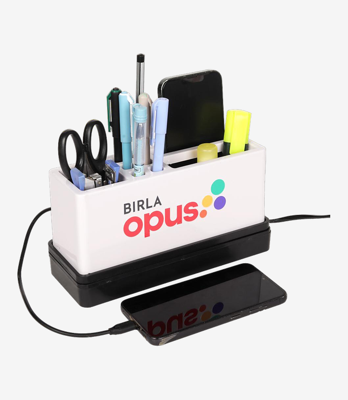 Custom Black Desk Organiser - Design 023 | KKM Keychains