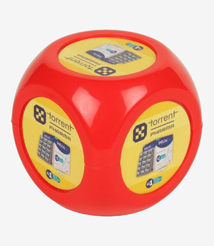 KKM-p141-xxx-plastic-paper-weight-y439 Red plastic paper weight
