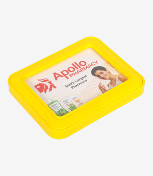 KKM-p142-692-plastic-paper-weight Yellow plastic paper weight