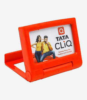 Red plastic paper weight