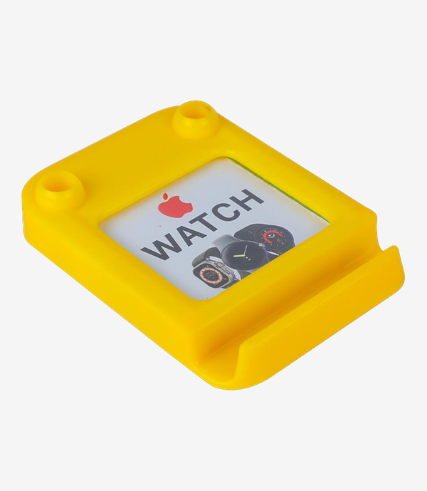Yellow plastic paper weight