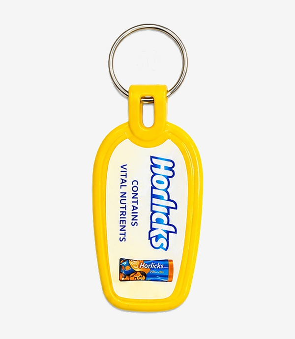 KKM-p15-04-abs-digital-printed-laminated-keychain Yellow ABS keychain on a metal split ring