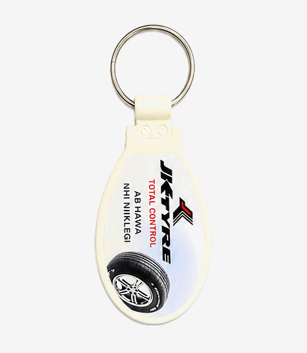 KKM-p15-05-abs-digital-printed-laminated-keychain White ABS keychain on a metal split ring