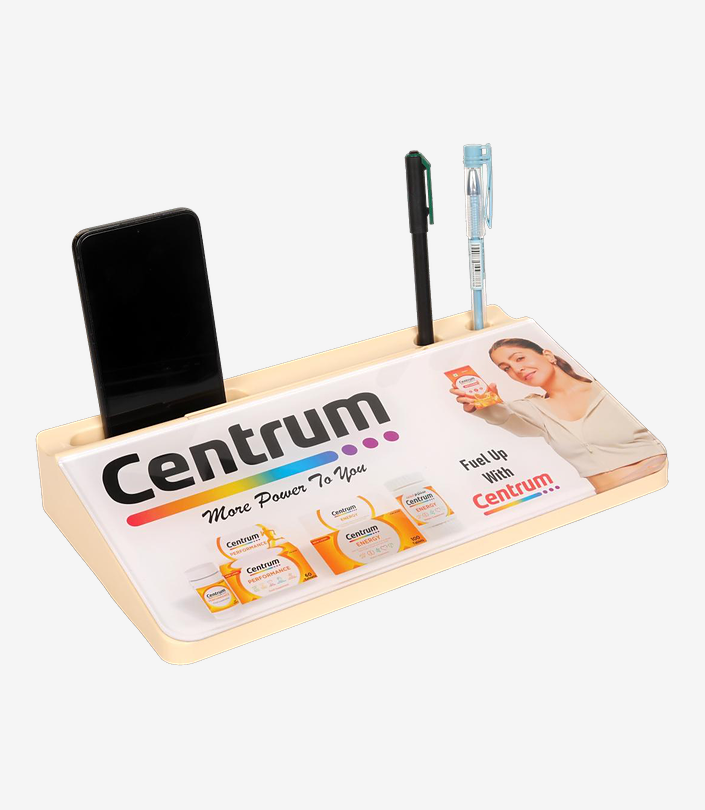 Custom White Desk Organiser - Design 024 | KKM Keychains