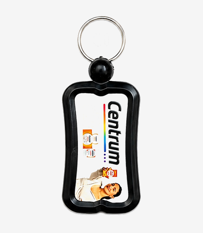Custom Black Plastic Keychain - Design 078 | KKM Keychains