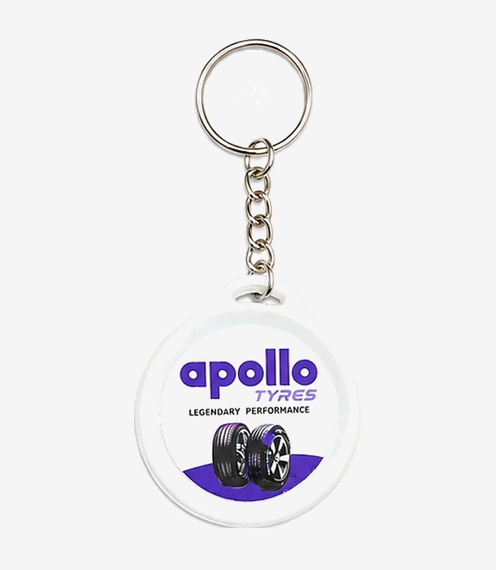 Custom Grey Plastic Keychain - Design 082 | KKM Keychains