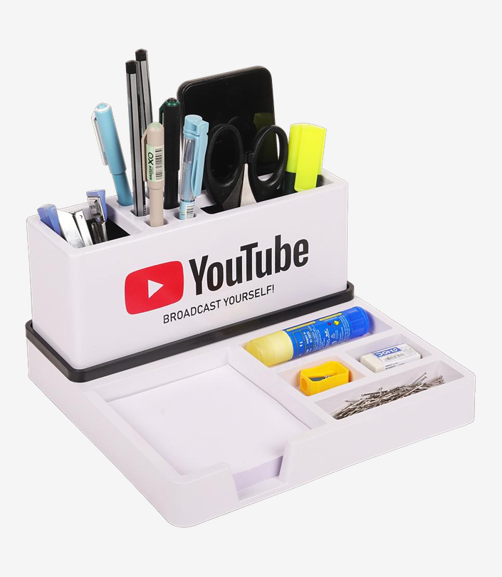 Custom White Desk Organiser - Design 031 | KKM Keychains