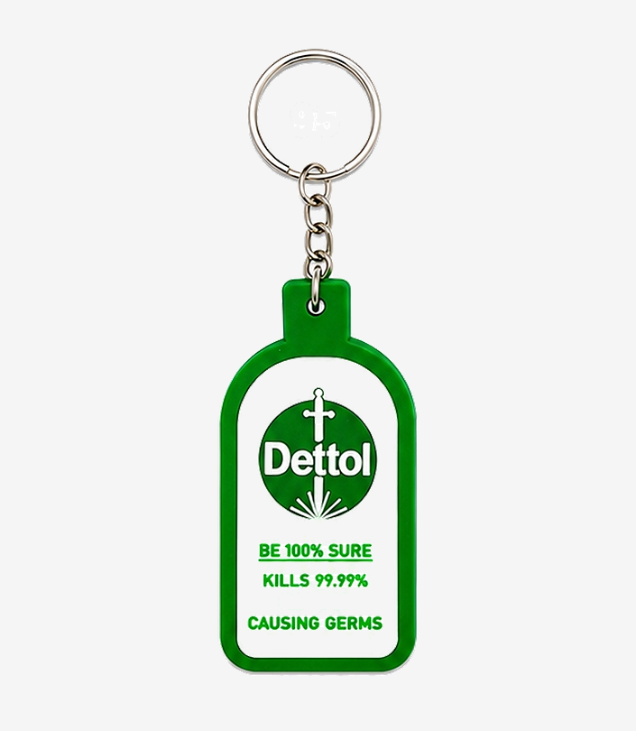 Custom Green Silicone Keychain - Design 096 | KKM Keychains