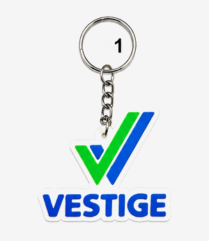 KKM-p21-04-silicon-keychain-embossed-single-side Blue silicone keychain on a metal split ring
