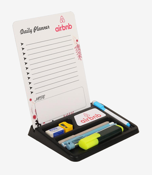 White desk organiser