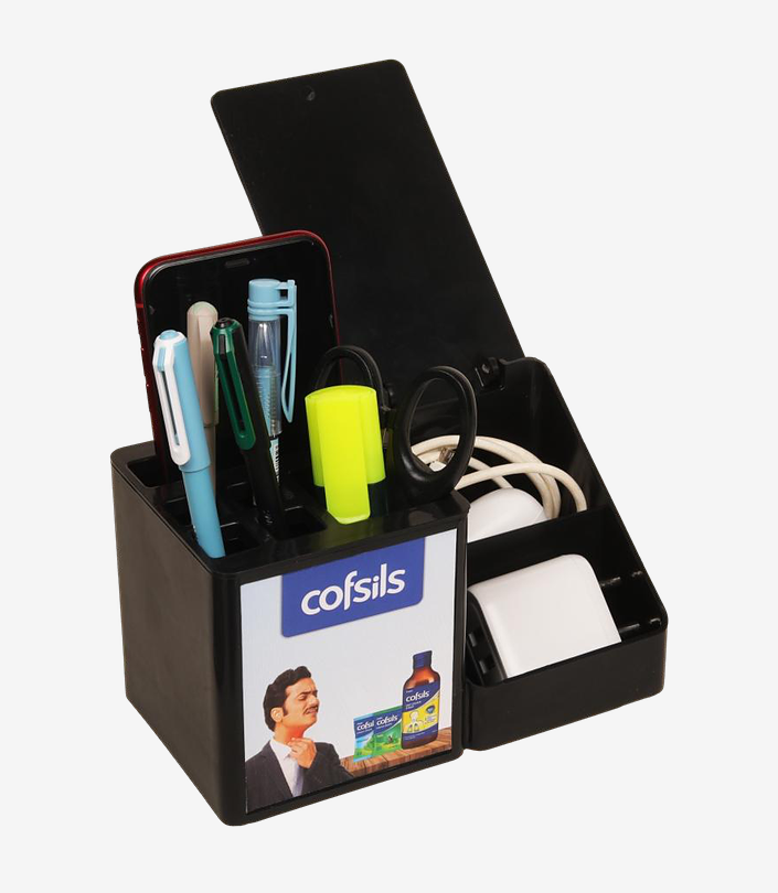 Custom Black Desk Organiser - Design 038 | KKM Keychains