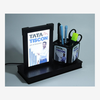 Blue pen stand