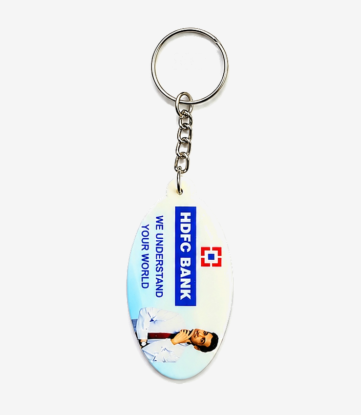 Custom Blue Silicone Keychain - Design 115 | KKM Keychains