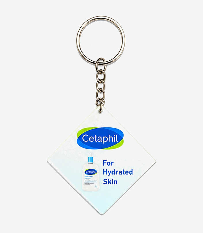 Custom Blue Acrylic Keychain - Design 117 | KKM Keychains