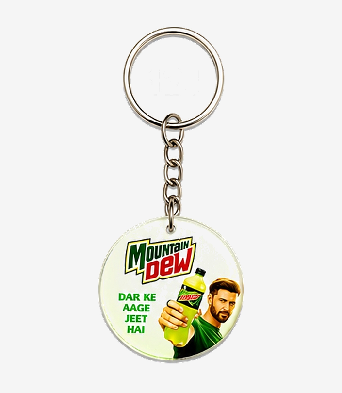 Custom Orange Acrylic Keychain - Design 120 | KKM Keychains