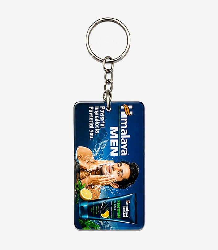 Custom Blue Acrylic Keychain - Design 129 | KKM Keychains