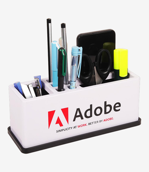 Grey pen stand