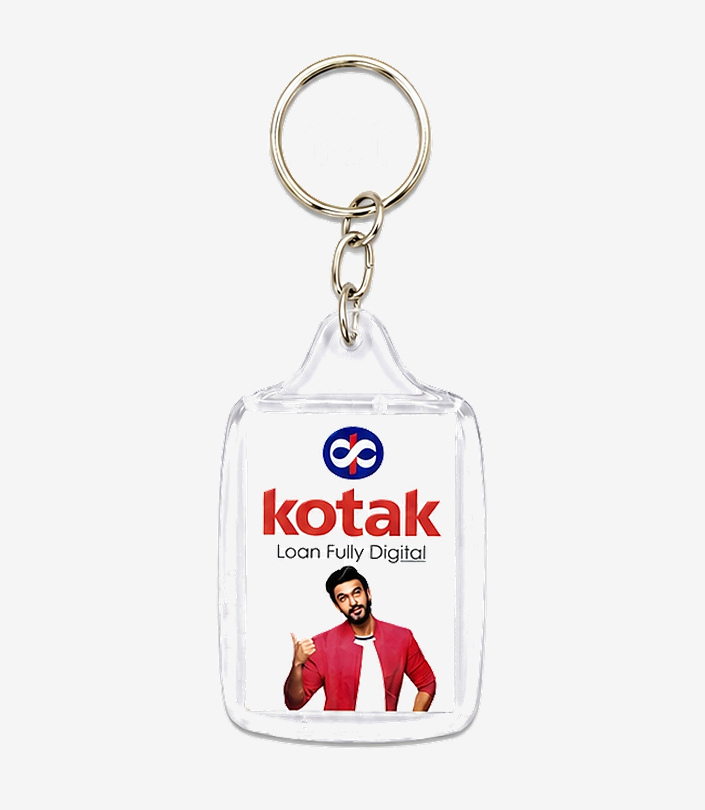 Custom White Crystal Keychain - Design 177 | KKM Keychains