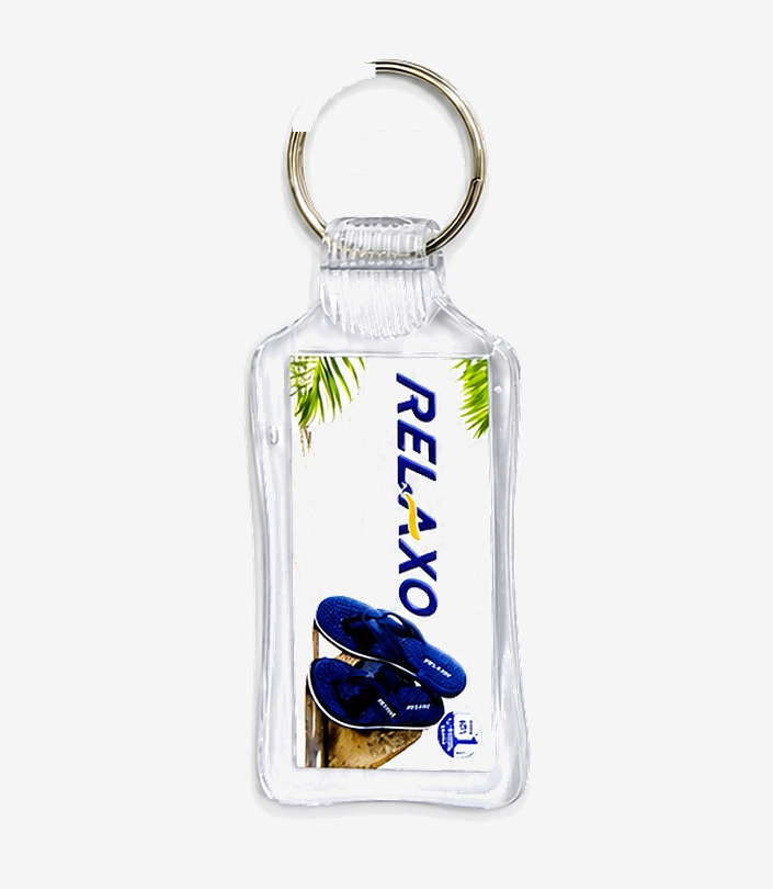 Custom White Crystal Keychain - Design 182 | KKM Keychains
