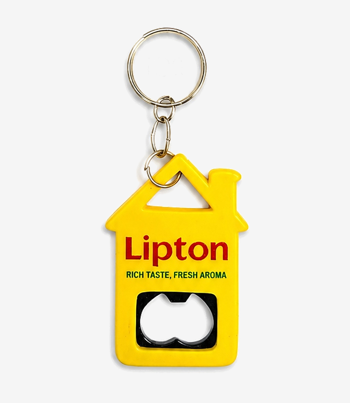 Custom Yellow Bottle Opener Keychain - Design 190 | KKM Keychains
