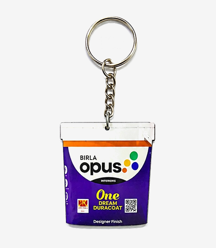 Custom Purple MDF Keychain - Design 201 | KKM Keychains