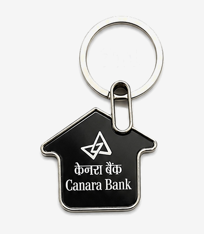 Custom Black Metal Keychain - Design 207 | KKM Keychains