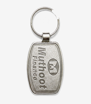 KKM-p45-06-metal-spark-nickel-keychain Silver metal keychain on a split ring