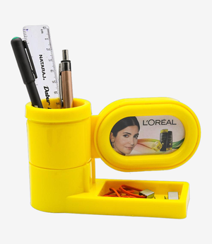 Yellow pen stand