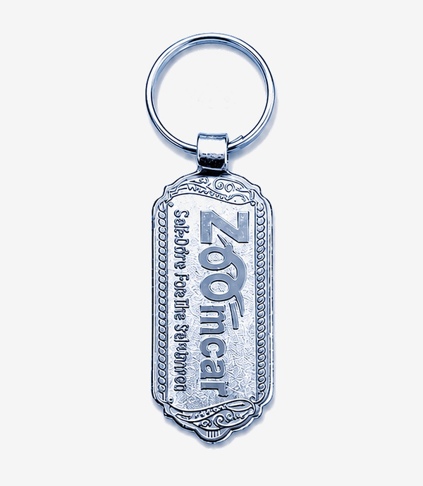 KKM-p49-01-metal-chrome-plated-keychain Silver metal keychain on a split ring