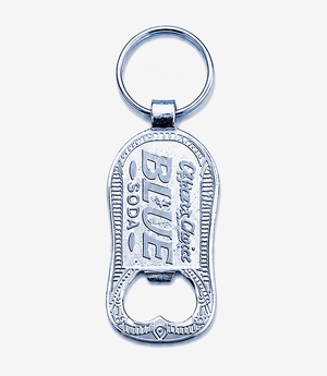 Silver metal keychain on a split ring
