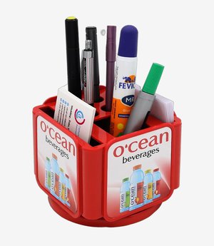 Red pen stand